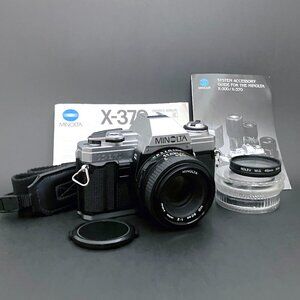 Minolta X-370 35mm Film SLR Camera w/ Minolta MD 50mm f:2 Lens